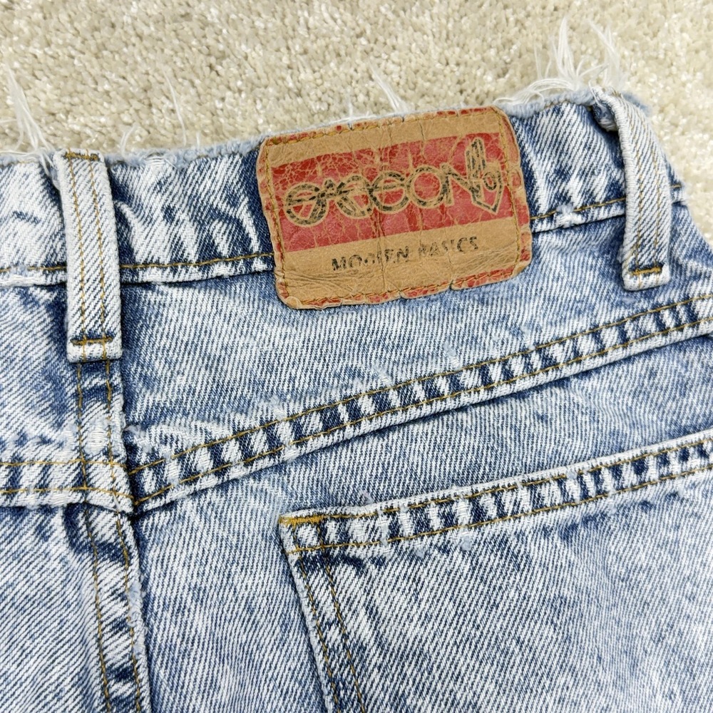 Vintage Sasson Modern Basics Jeans‎ Womens 12 Blue Acid Wash High Rise Mom 90s - Picture 10 of 15